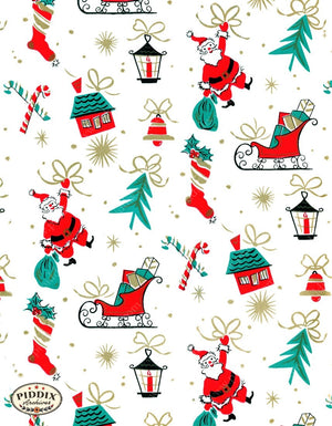 Pdxc4513 A & B -- Christmas Patterns Color Illustration