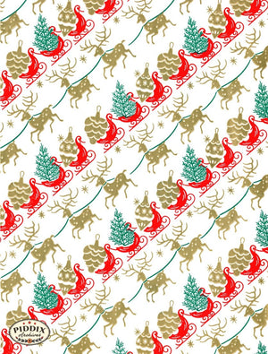 Pdxc4521 -- Christmas Patterns Color Illustration