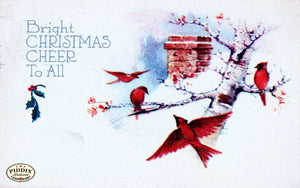 Pdxc4549 -- Christmas Birds Color Illustration