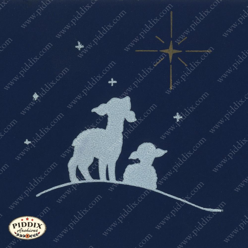 Pdxc4635B -- Christmas Manger Wise Men Virgin Mary Color Illustration