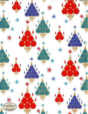 Pdxc4781 -- Christmas Patterns Color Illustration