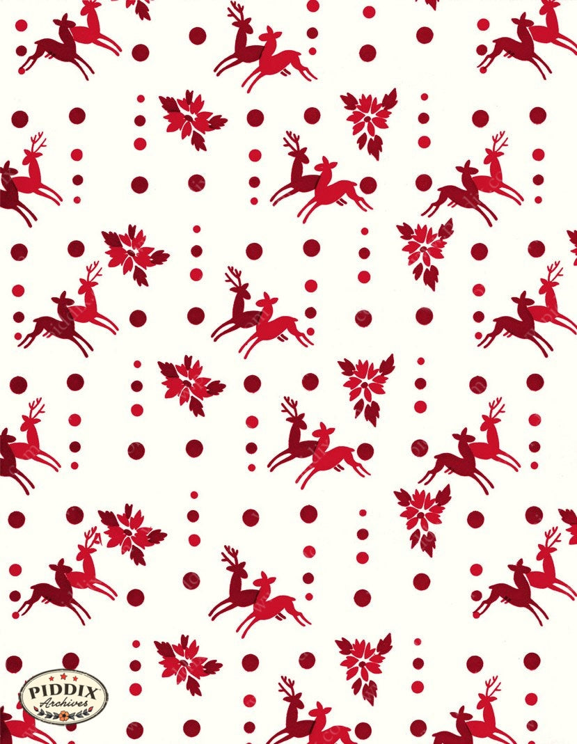 Pdxc4792 A & B -- Christmas Patterns Color Illustration