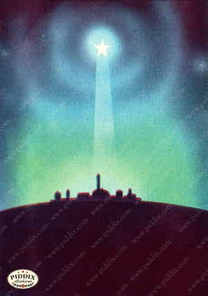 Pdxc4820 -- Christmas Manger Wise Men Virgin Mary Color Illustration