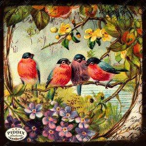 Pdxc5111H & F -- Flora Fauna Original Collage