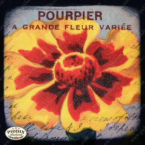 Pdxc5135B & Pdxc5460 -- French Seed Packets Original Collage