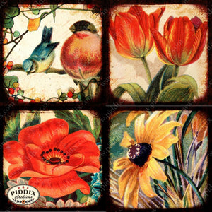 Pdxc5157A -- Flora & Fauna Original Collage