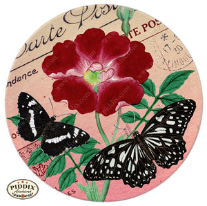 Pdxc5730 Butterfly Botanical Original Collage