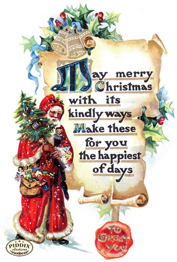 Pdxc6080 -- Santa Claus Color Illustration