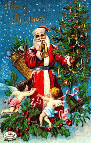 Pdxc6096B -- Santa Claus Color Illustration