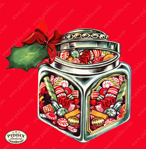 Pdxc6122B -- Christmas Candy Color Illustration
