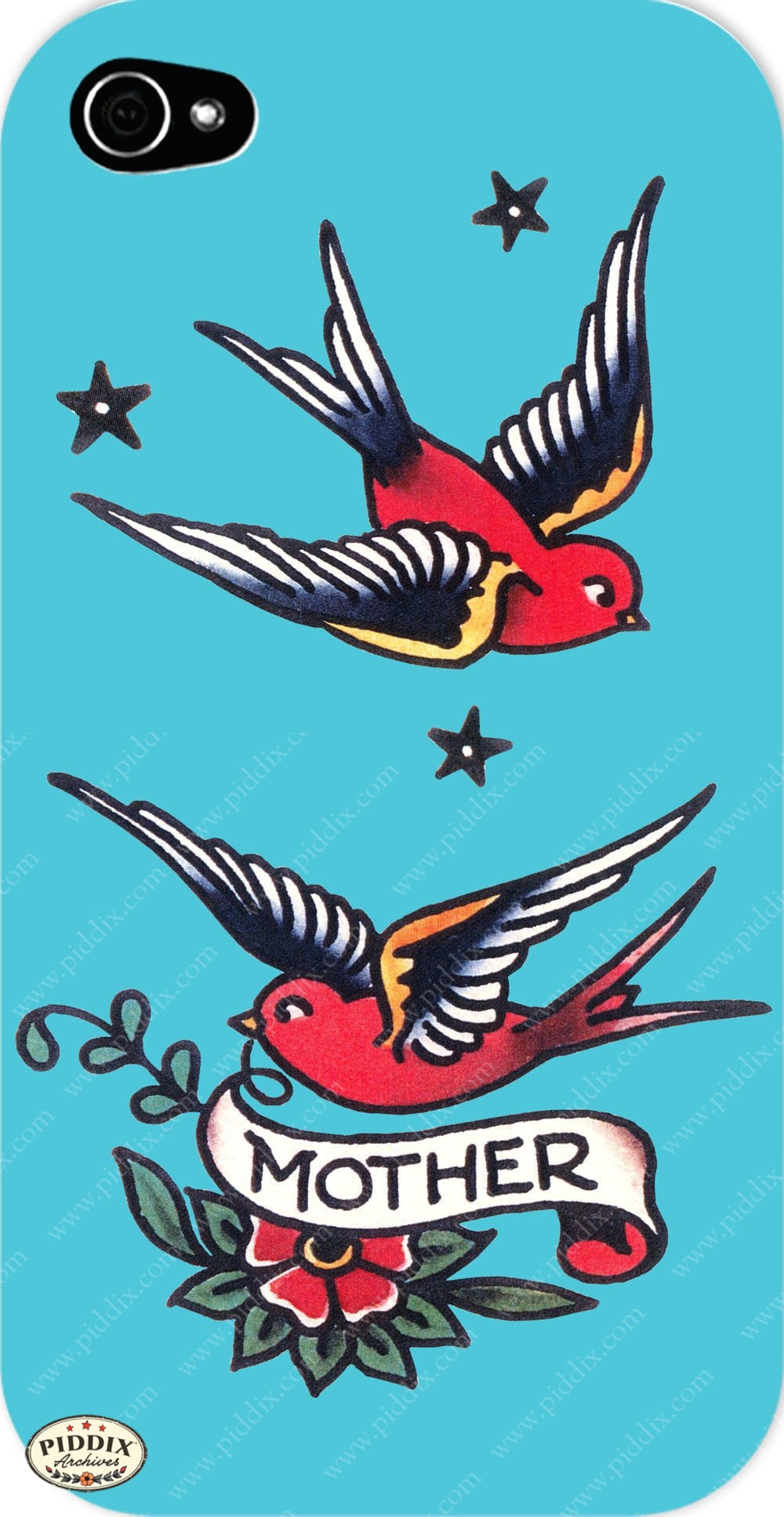 Pdxc7769A B & C -- Retro Tattoos Color Illustration