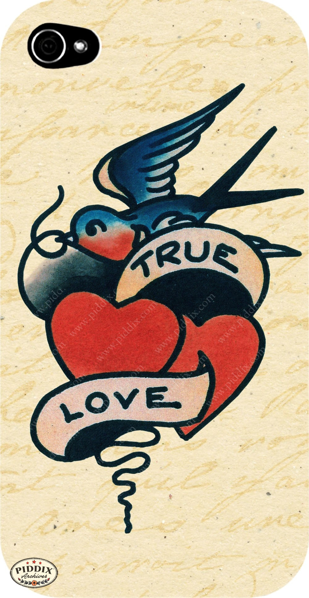 Pdxc7778A & B -- Retro Tattoos Color Illustration