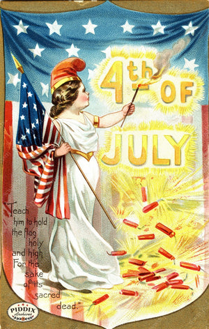 Pdxc7937 -- Fourth Of July Postcard