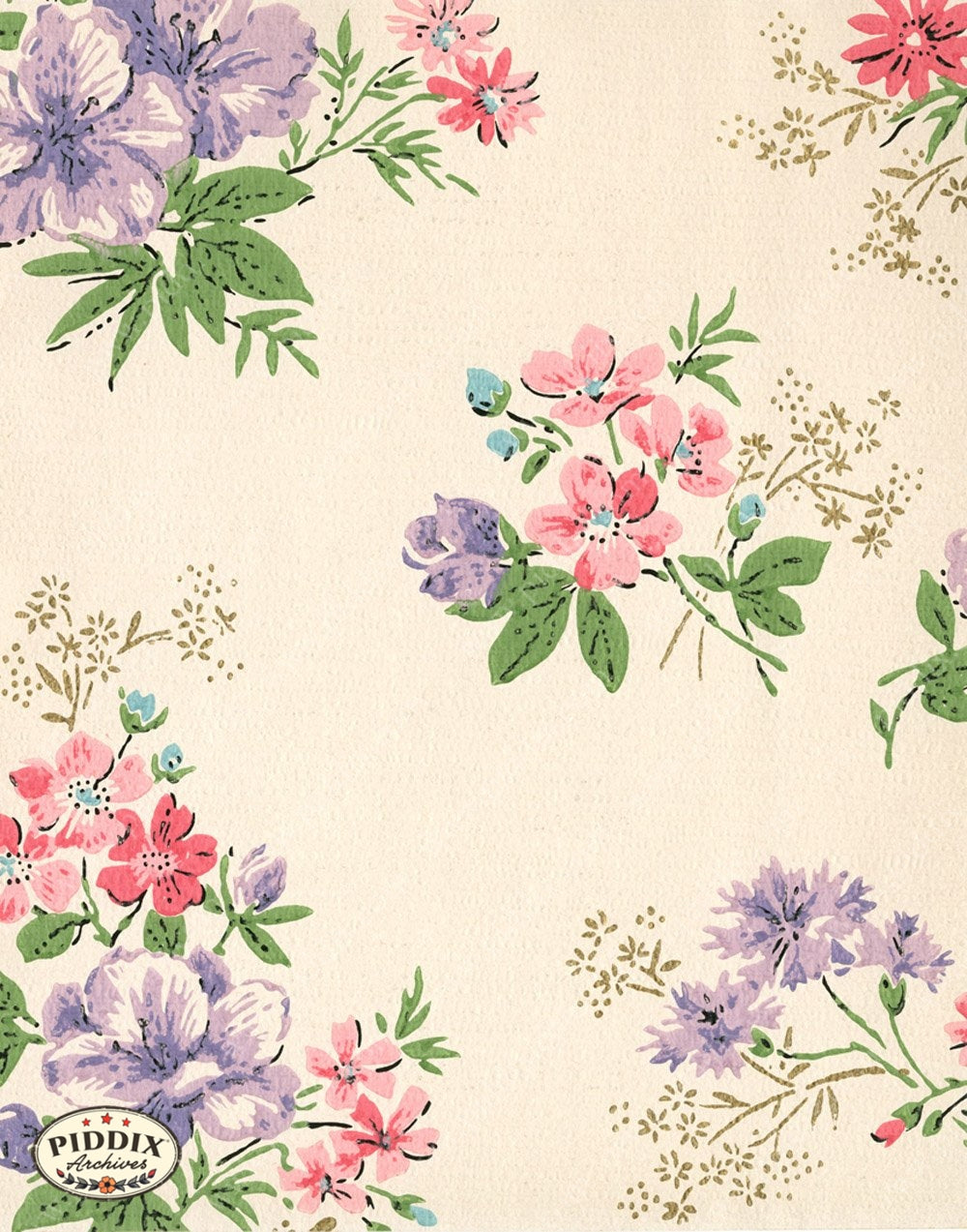 Pdxc8012 -- Mid-Century Patterns Color Illustration