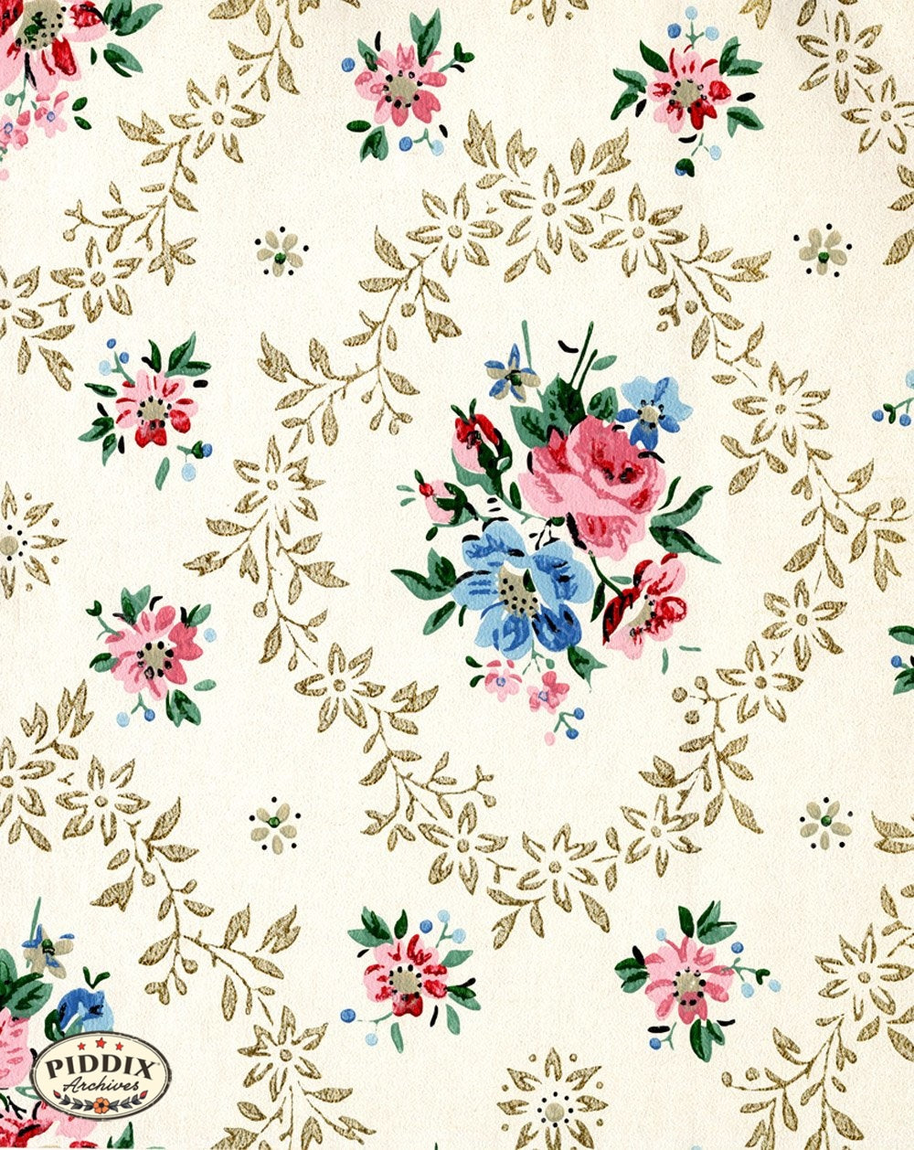 Pdxc8013 -- Mid-Century Patterns Color Illustration