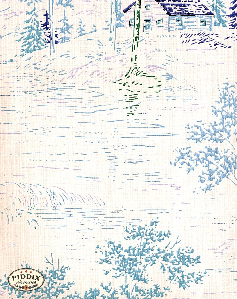 Pdxc8016 -- Mid-Century Patterns Color Illustration