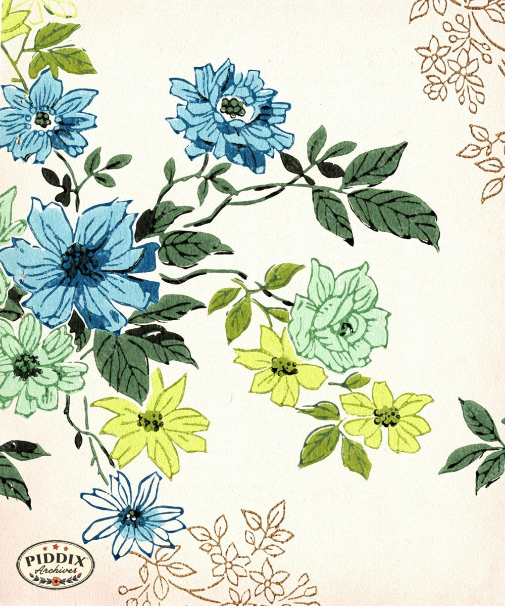 Pdxc8022 -- Mid-Century Patterns Color Illustration