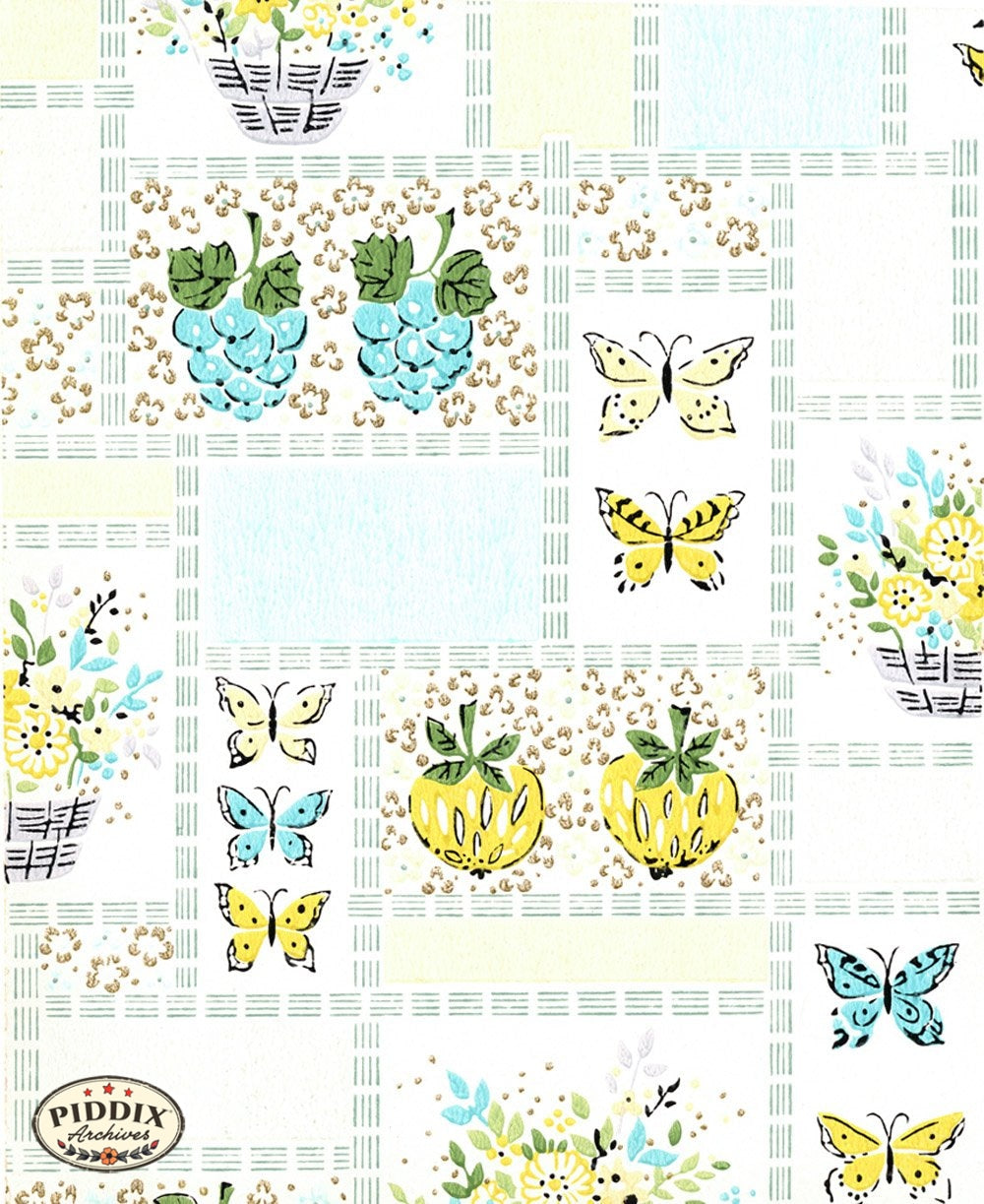 Pdxc8023 -- Mid-Century Patterns Color Illustration