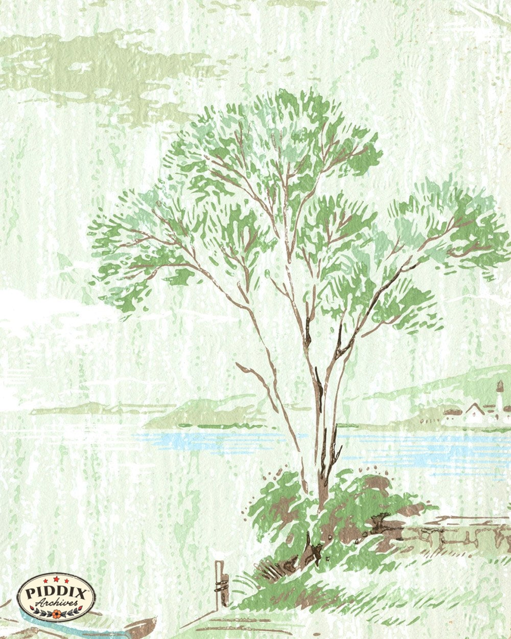 Pdxc8040 -- Mid-Century Patterns Color Illustration