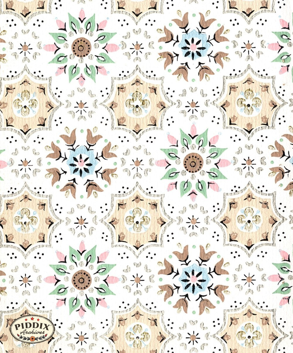 Pdxc8043 -- Mid-Century Patterns Color Illustration