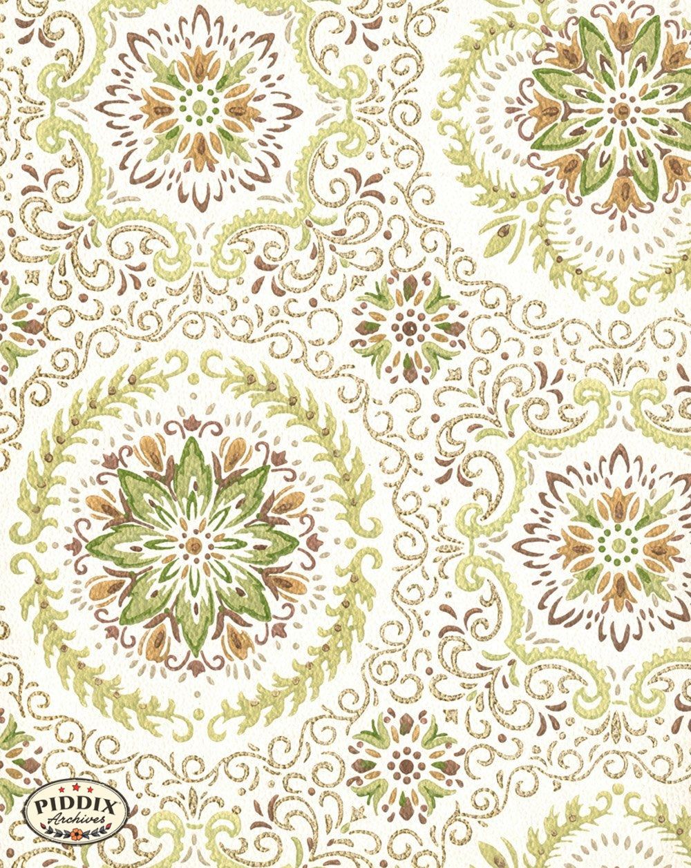 Pdxc8049 -- Mid-Century Patterns Color Illustration