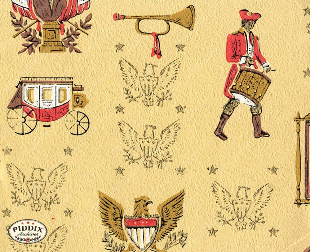 Pdxc8070 -- Mid-Century Patterns Color Illustration