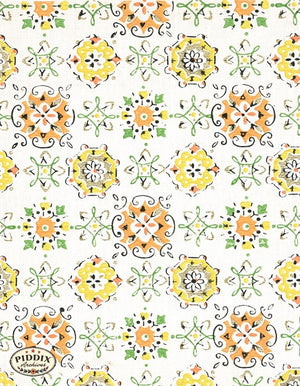 Pdxc8079 -- Mid-Century Patterns Color Illustration