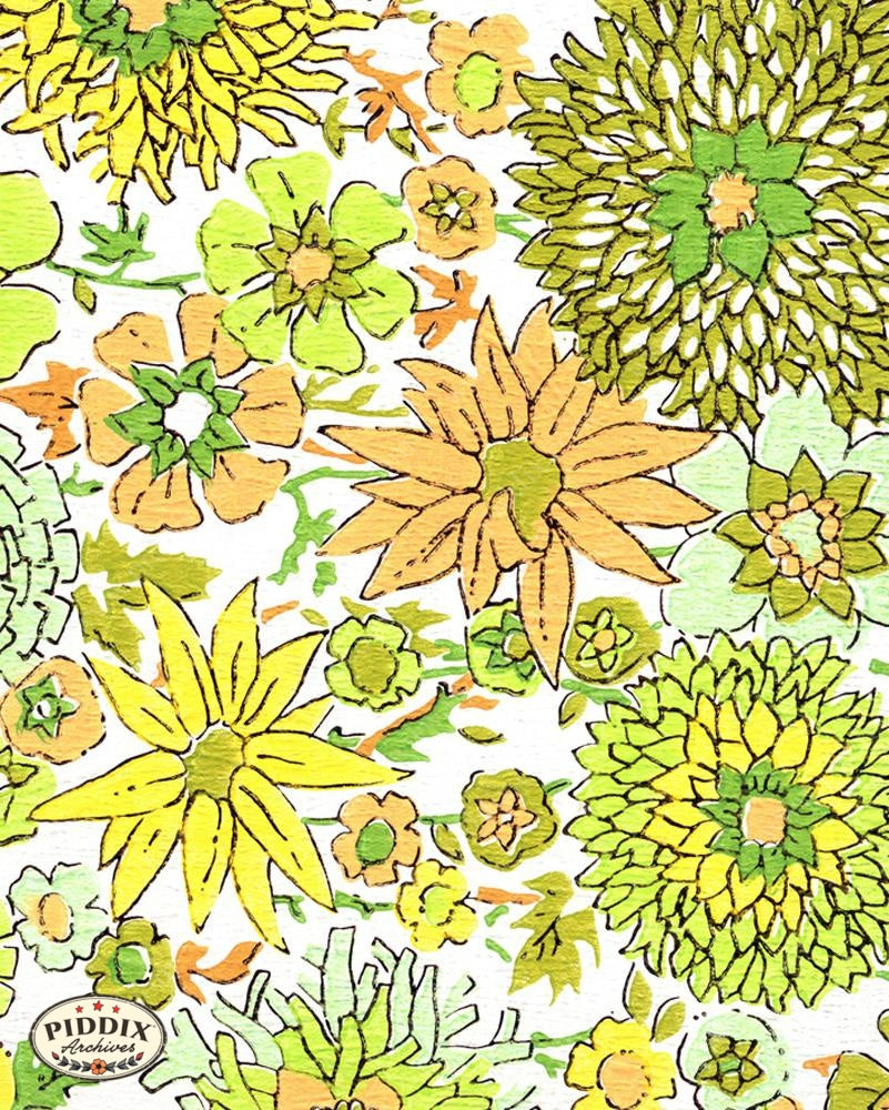 Pdxc8092 -- Mid-Century Patterns Color Illustration