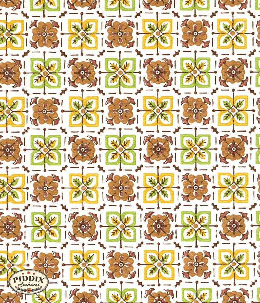 Pdxc8093 -- Mid-Century Patterns Color Illustration