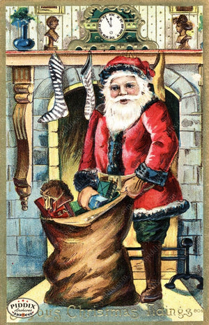 Pdxc8179 -- Santa Claus Color Illustration