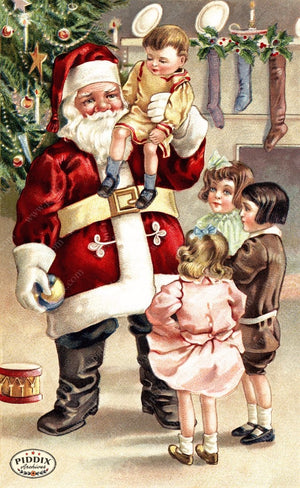 Pdxc8180 A & B -- Santa Claus Color Illustration