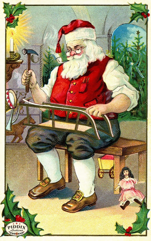 Pdxc8181B -- Santa Claus Color Illustration