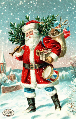 Pdxc8216B -- Santa Claus Color Illustration