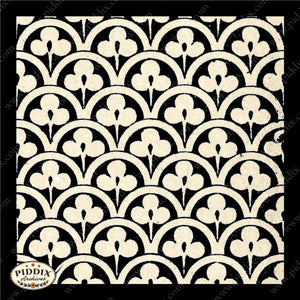 Pdxc8458 -- Patterns Black & White Lithograph