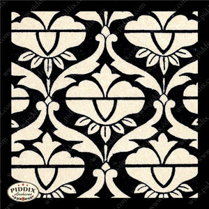 Pdxc8460 -- Patterns Black & White Lithograph