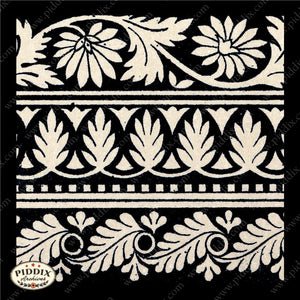 Pdxc8461 -- Patterns Black & White Lithograph