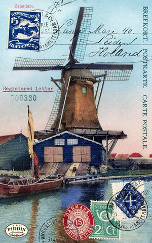Pdxc8465 -- Travel Postcards Original Collage