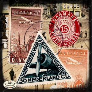 Pdxc8466 -- Travel Postcards Original Collage