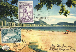 Pdxc8498B -- Travel Postcards Original Collage