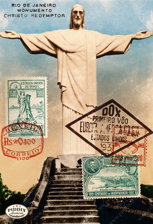 Pdxc8501 -- Travel Postcards Original Collage