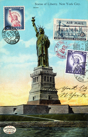 Pdxc8567C -- Travel Postcards Original Collage