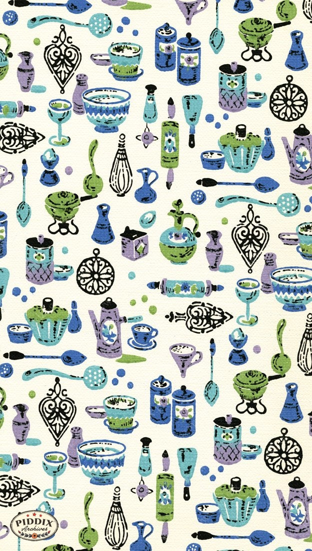 Pdxc8762 -- Mid-Century Patterns Color Illustration