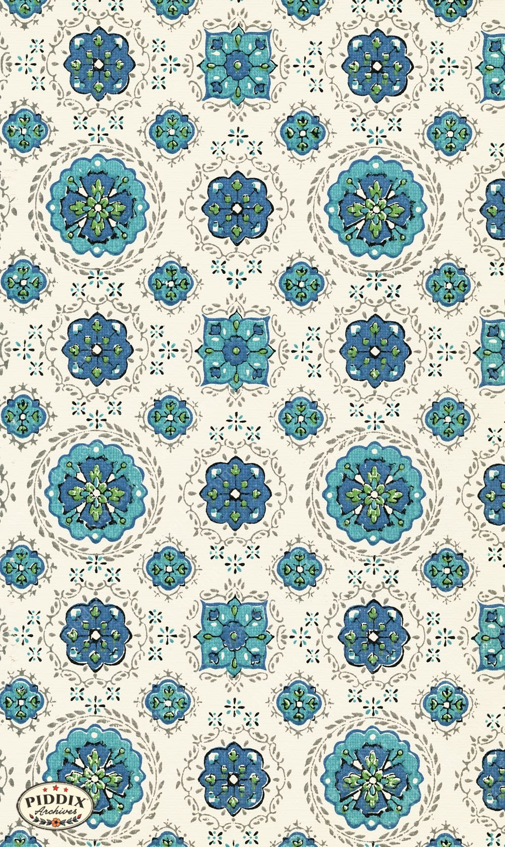 Pdxc8769A B C D & E -- Mid-Century Patterns Color Illustration