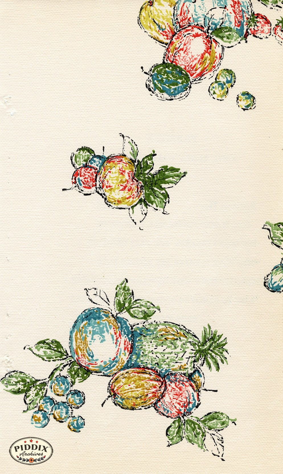 Pdxc8780A B C & D -- Mid-Century Patterns Color Illustration