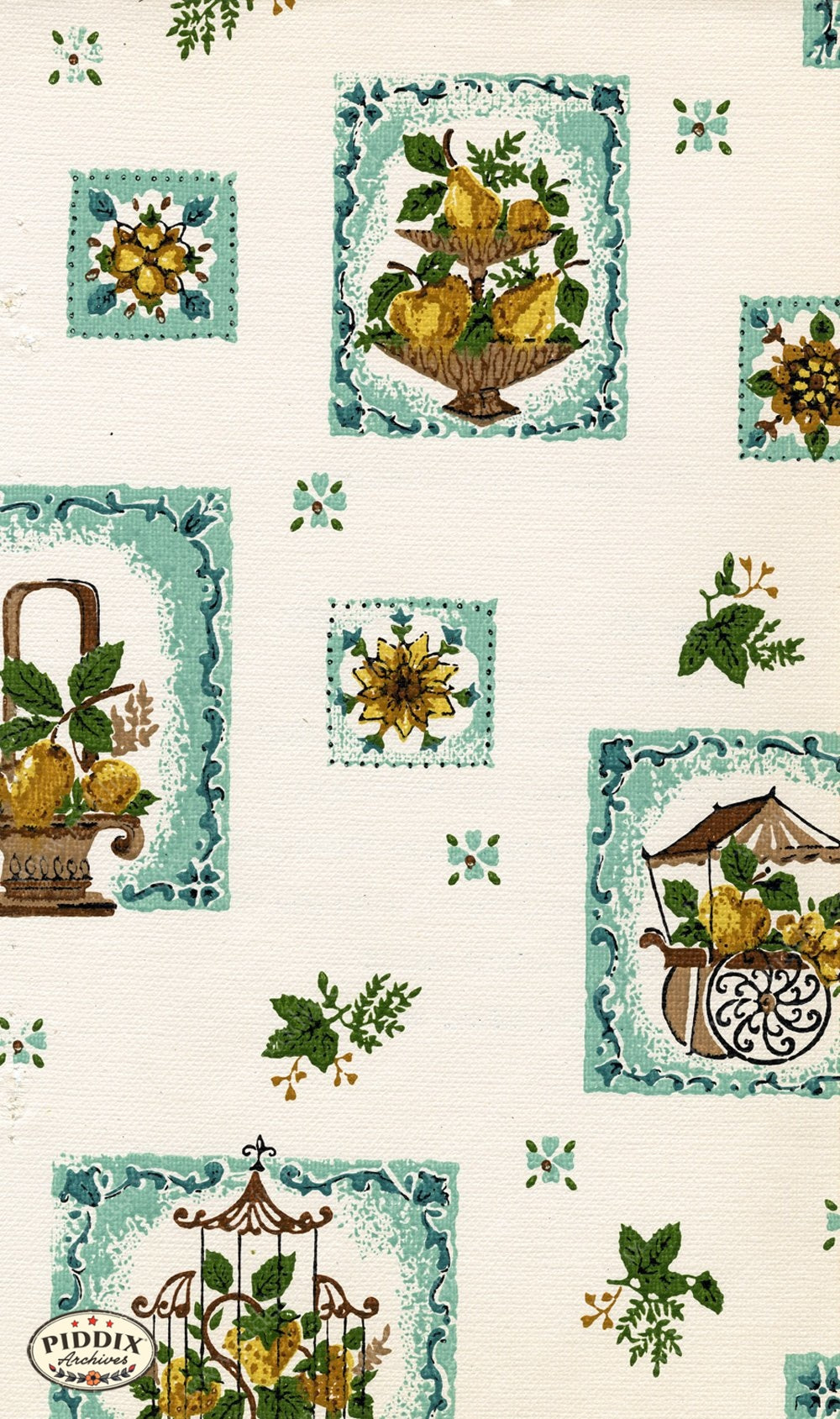 Pdxc8788A B C & D -- Mid-Century Patterns Color Illustration