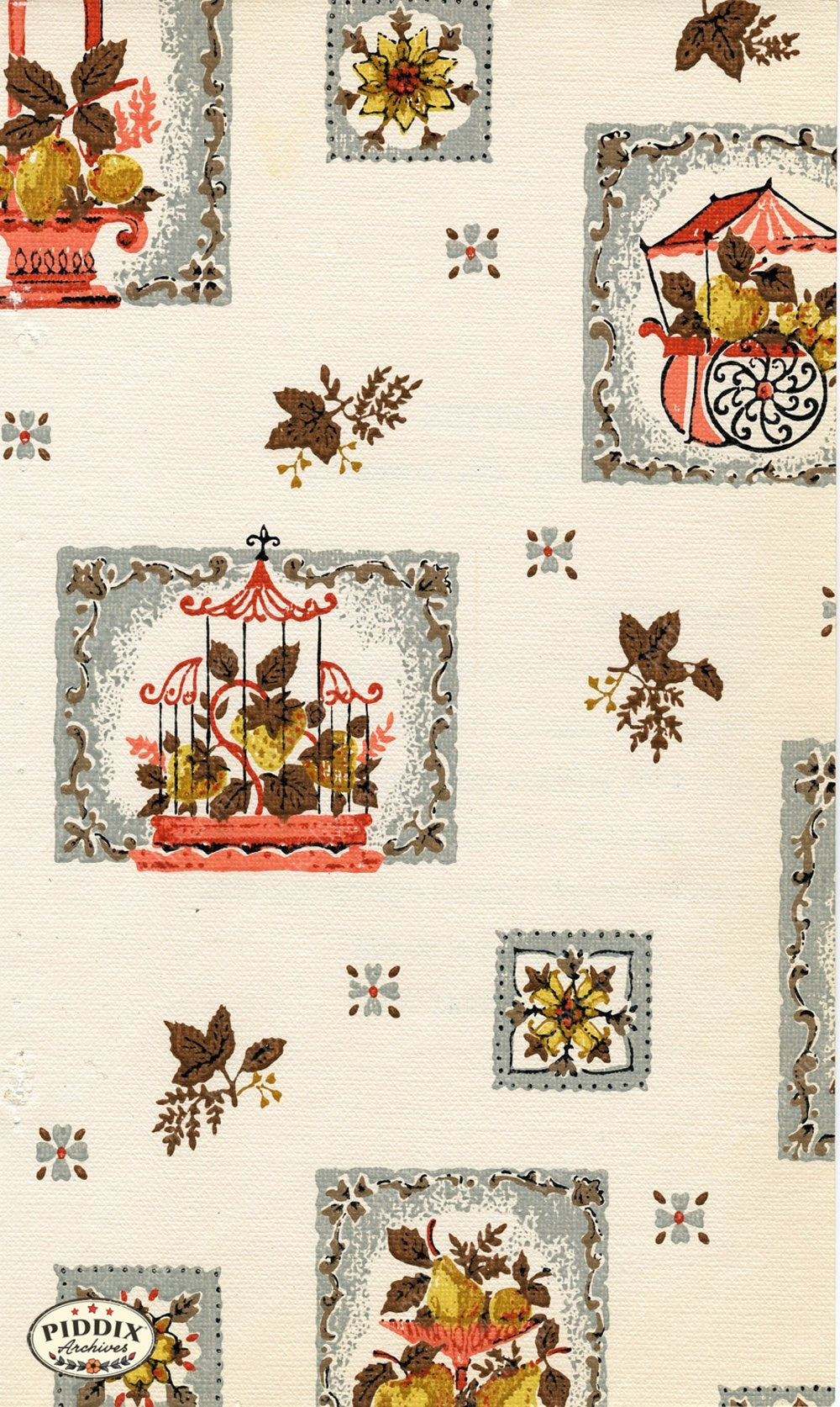 Pdxc8788A B C & D -- Mid-Century Patterns Color Illustration