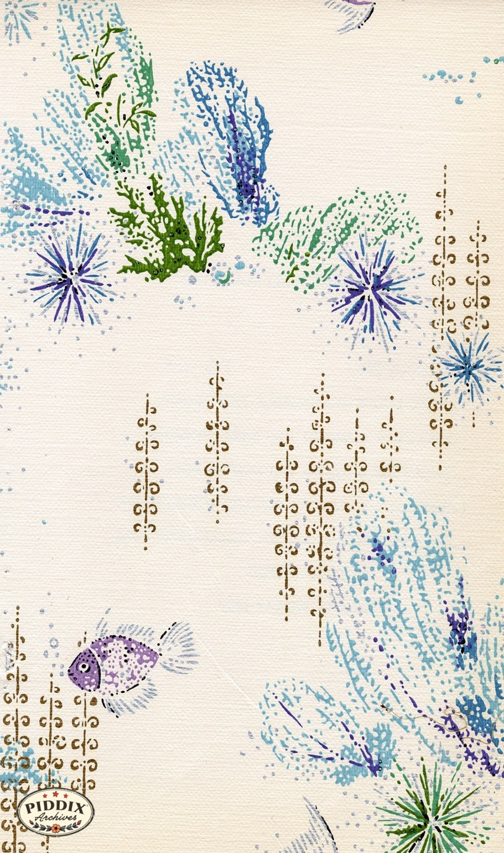 Pdxc8796A B C & D -- Mid-Century Patterns Color Illustration