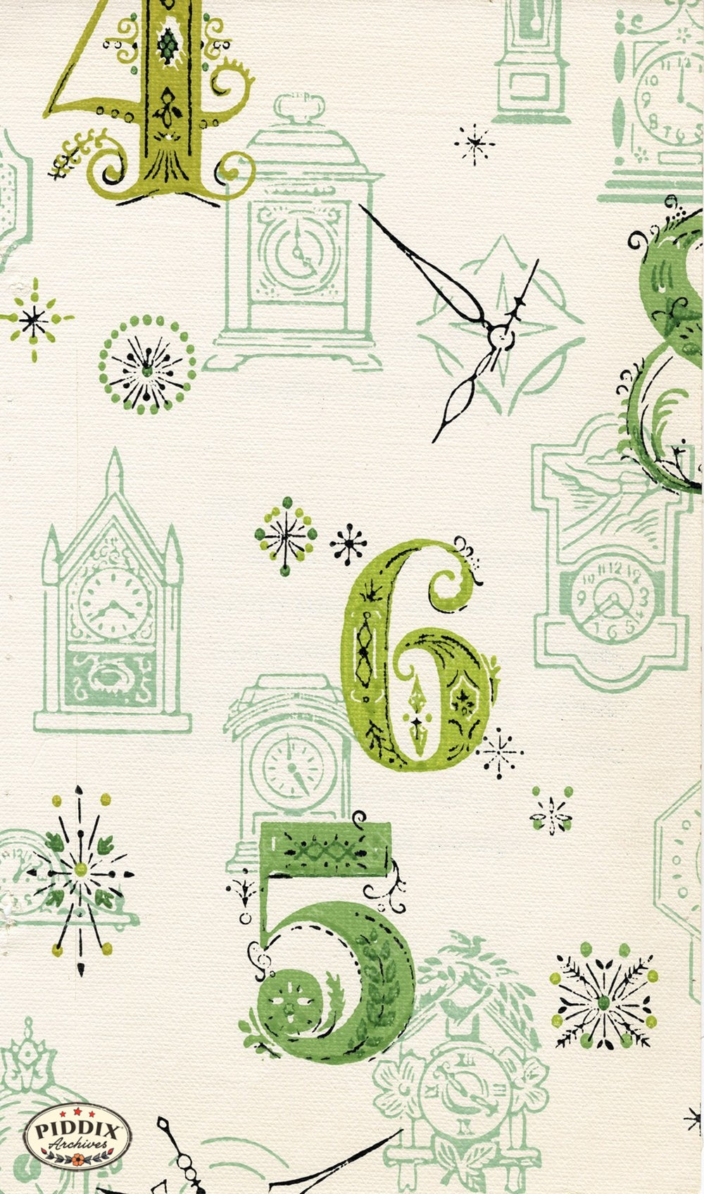 Pdxc8800 -- Mid-Century Patterns Color Illustration