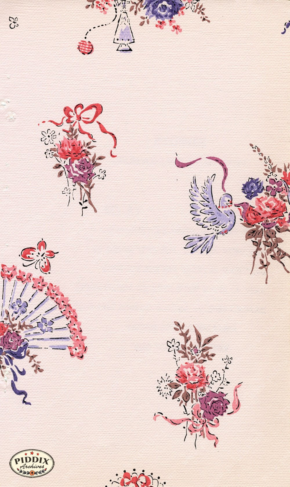 Pdxc8804A B C & D -- Mid-Century Patterns Color Illustration