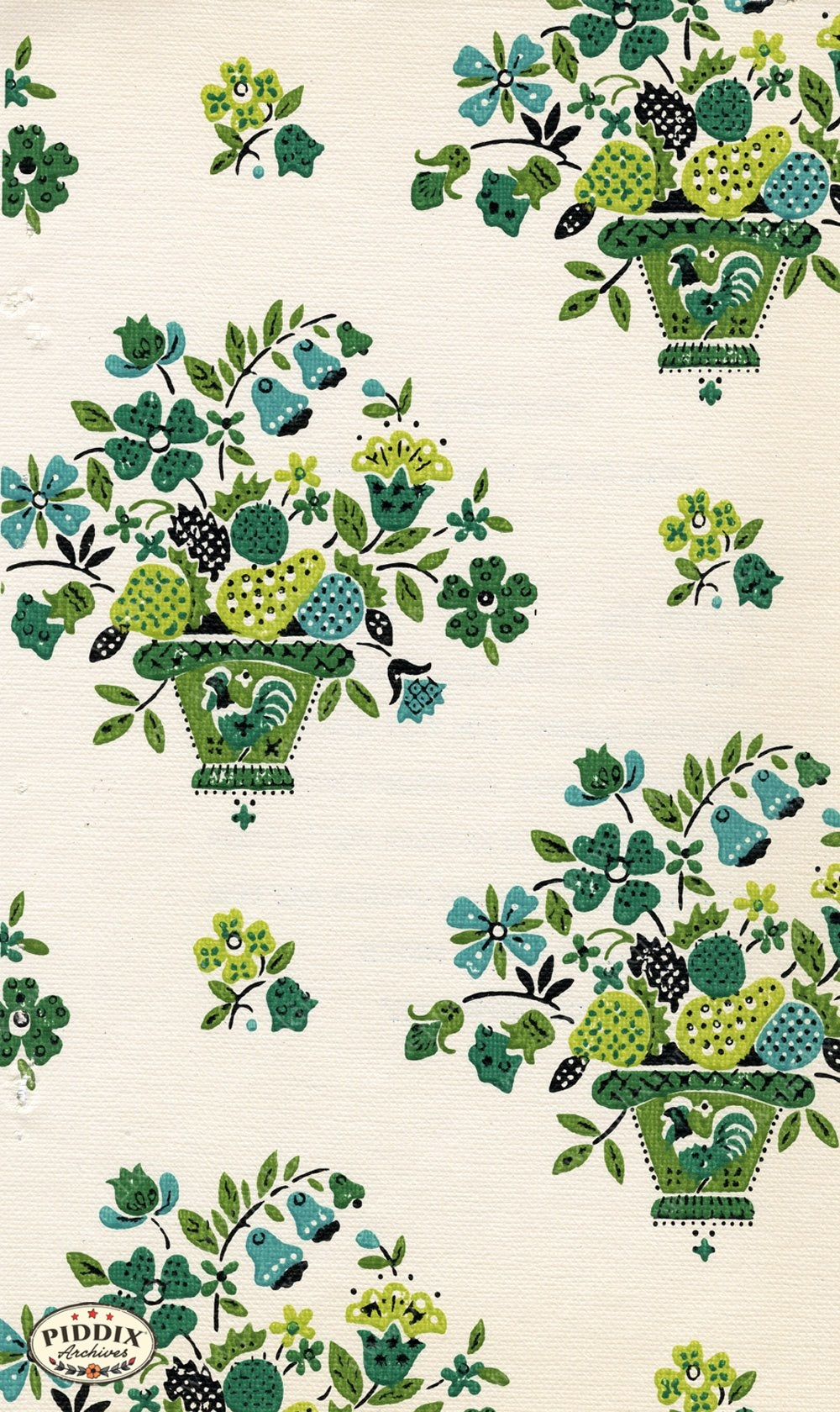 Pdxc8812A B C & D -- Mid-Century Patterns Color Illustration